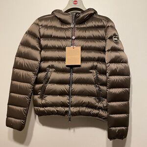 Colmar iridescent down warm jacket with fixed hood natural 🪶 feather pudding 42